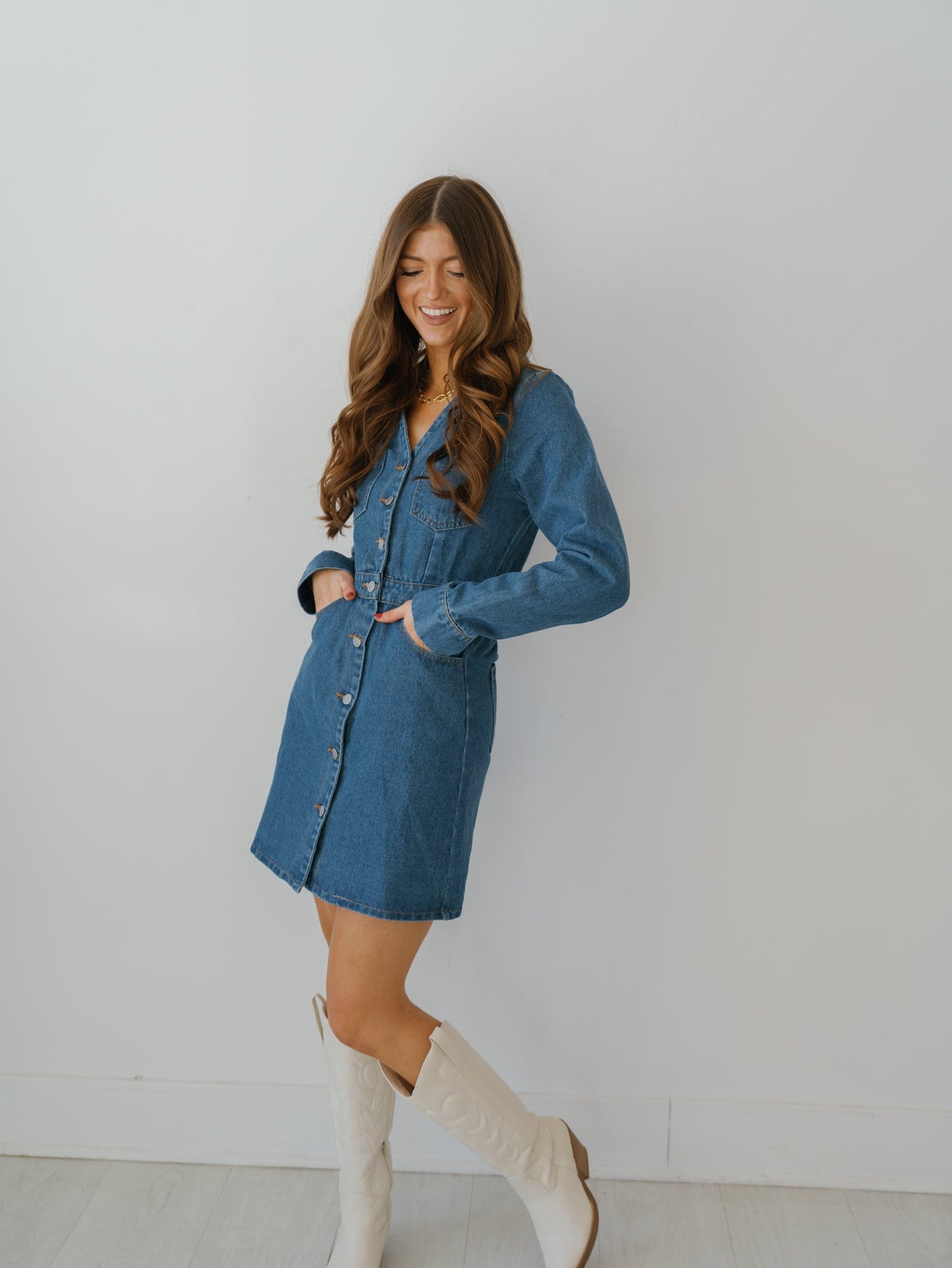 Simone Denim Dress - FINAL SALE