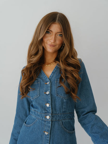 Simone Denim Dress - FINAL SALE