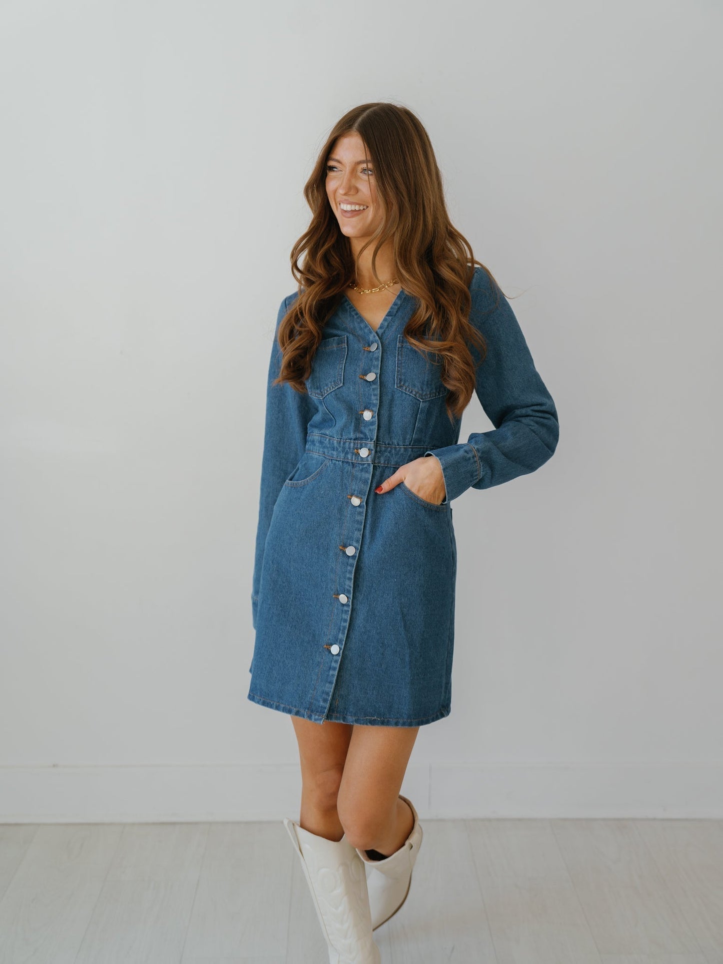 Simone Denim Dress - FINAL SALE